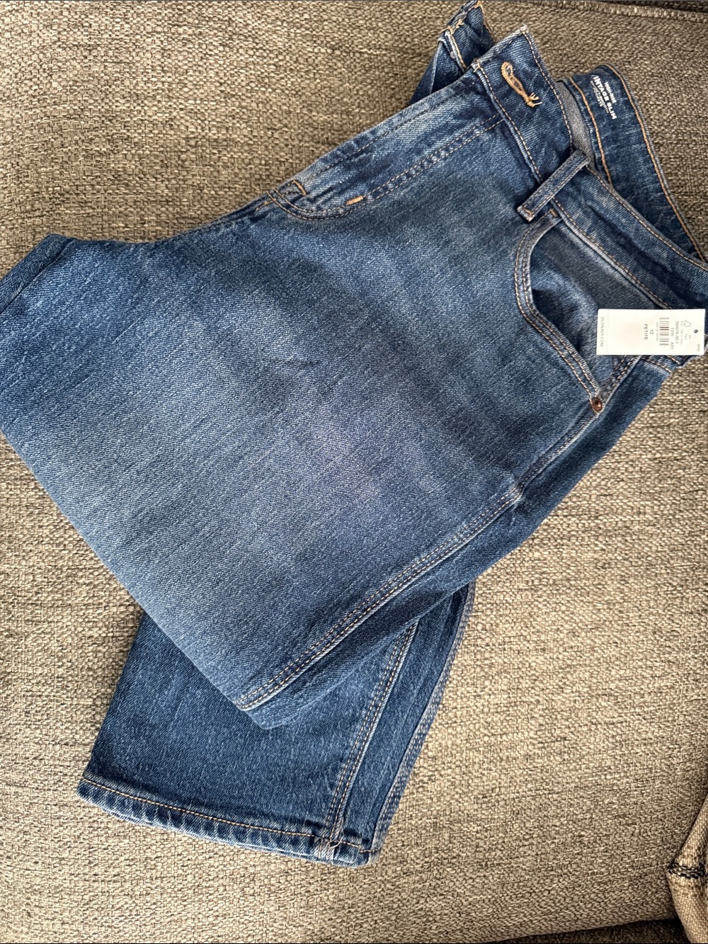 Old Navy Women's Blue High-Rise Vintage Slim Jeans Sz. 12 Petite